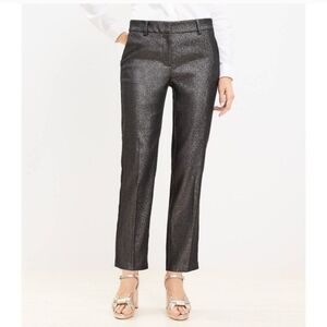 Banana Republic Shimmering Black Straight Leg Pants sz 6